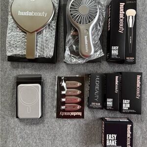 HUDA BEAUTY Silver and Black Makeup Essentials